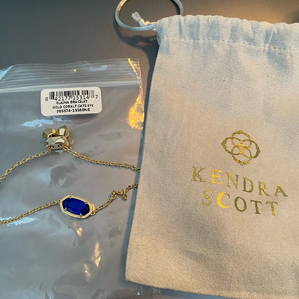 Kendra Scott Cobalt Blue Elaina Bracelet